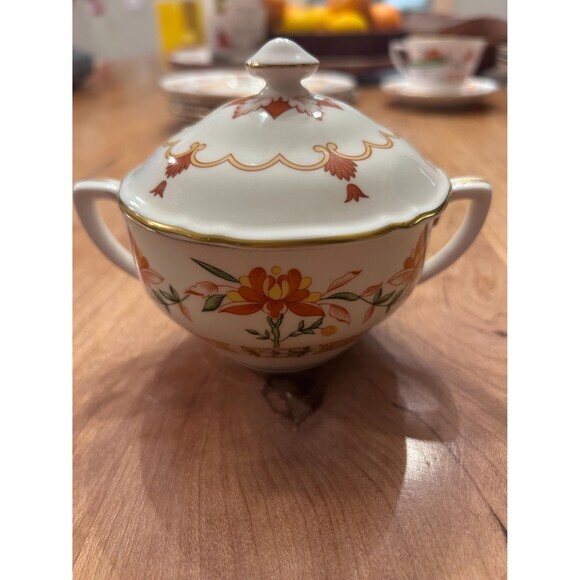 Pristine Royal Worcester Chamberlain Sugar‎ Bowl - Picture 5 of 5